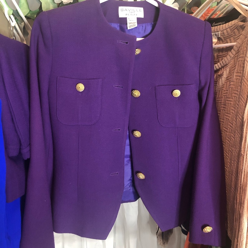 Vintage Women’s Two-piece Purple Suit